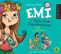 Emi i Tajny Klub Superdziewczyn. Tom 8. List w butelce - CD. Autor: Agnieszka Mielech. SmakLiter.pl Okładka książki Emi i Tajny Klub Superdziewczyn. Tom 8. List w butelce - CD