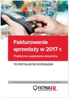 Okładka książki Fakturowanie sprzedaży w 2017