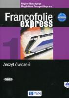 Francofolie express 1 Zeszyt ćwiczeń. Autor: Boutegege Regine, Supryn-Klepcarz Magdalena. SmakLiter.pl Okładka książki Francofolie express 1 Zeszyt ćwiczeń