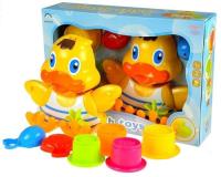 Kaczuszka do kąpieli zestaw do wanny + kubeczki. Wydawca: Lean Toys. SmakLiter.pl Opakowanie Kaczuszka do kąpieli zestaw do wanny + kubeczki