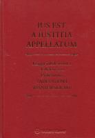 Lus est a iustitia appellatum. Autor: red. Tomalak Michał. SmakLiter.pl Okładka książki Lus est a iustitia appellatum
