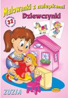 Malowanki z nalepkami - Dziewczynki - Zuzia. Autor: Ernest Błędowski. SmakLiter.pl Okładka książki Malowanki z nalepkami - Dziewczynki - Zuzia