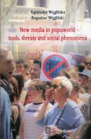 New media in popuworld tools threats and social phenomena. Autor: Węglińska Agnieszka, Węgliński Bogusław. SmakLiter.pl Okładka książki New media in popuworld tools threats and social phenomena