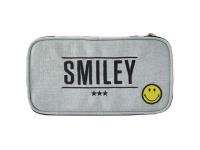 Piórnik owalny kompaktowy Smiley Grey. Autor: Eurocom. SmakLiter.pl Okładka książki Piórnik owalny kompaktowy Smiley Grey