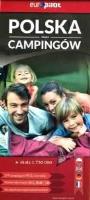 Polska mapa campingów 1:750 000. Autor: Opracowanie zbiorowe. SmakLiter.pl Okładka książki Polska mapa campingów 1:750 000