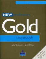 Proficiency Gold New Coursebook. Autor: Newbrook Jacky, Wilson Judith. SmakLiter.pl Okładka książki Proficiency Gold New Coursebook
