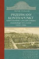 Przerwany kontrapunkt. Autor: Piekarski Michał. SmakLiter.pl Okładka książki Przerwany kontrapunkt