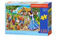 Puzzle 120 el.:Snow White and the Seven Dwarfs/B-13401. Autor: Castor. SmakLiter.pl Okładka książki Puzzle 120 el.:Snow White and the Seven Dwarfs/B-13401