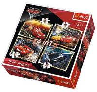 Opakowanie Puzzle 4w1 Gotowi do wyścigu TREFL