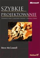 Szybkie projektowanie. Autor: McConnell Steve. SmakLiter.pl Okładka książki Szybkie projektowanie