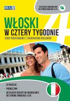Włoski w cztery tygodnie. Autor: Anna Opolska-Waszkiewicz. SmakLiter.pl Okładka książki Włoski w cztery tygodnie