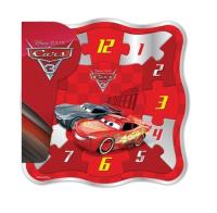 Zegar drewniany z puzzlami Auta 3. Autor: Auta. SmakLiter.pl Okładka książki Zegar drewniany z puzzlami Auta 3