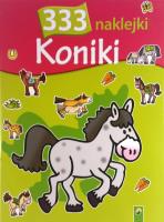 Okładka książki 333 naklejki Koniki