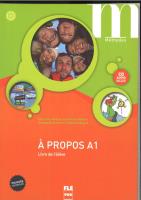 A propos A1 podręcznik + CD. Autor: Andant Ch., Metton C., Nachon A., Nugue F.. SmakLiter.pl Okładka książki A propos A1 podręcznik + CD