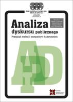 Analiza dyskursu publicznego. Autor: Czyżewski Marek, Otrocki Michał, Piekot Tomasz, Stachowiak Jerzy (redakcja). SmakLiter.pl Okładka książki Analiza dyskursu publicznego