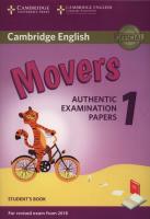 Opakowanie Cambridge English Movers 1 Student's Book Authentic Examination Papers