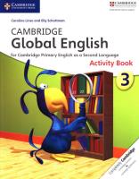 Cambridge Global English 3 Activity book. Autor: Linse Carline, Schottman Elly. SmakLiter.pl Okładka książki Cambridge Global English 3 Activity book