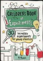 Children's Book of Experiments. Autor: Konrad Modzelewski. SmakLiter.pl Okładka książki Children's Book of Experiments