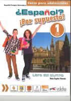 Espanol por supuesto 1-A1 podręcznik. Autor: Maria Angeles Palomino. SmakLiter.pl Okładka książki Espanol por supuesto 1-A1 podręcznik