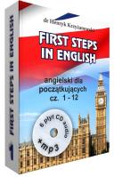 First Steps in English 1 +6CD+MP3. Autor: dr Henryk Krzyżanowski. SmakLiter.pl Okładka książki First Steps in English 1 +6CD+MP3