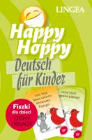 Happy Hoppy. Fiszki dla dzieci. Cechy i relacje - język niemiecki. Autor: Opracowanie zbiorowe. SmakLiter.pl Okładka książki Happy Hoppy. Fiszki dla dzieci. Cechy i relacje - język niemiecki