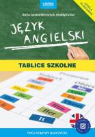 Język angielski Tablice szkolne. Autor: Opracowanie zbiorowe. SmakLiter.pl Okładka książki Język angielski Tablice szkolne
