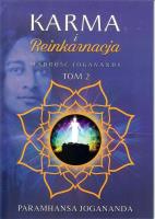 Karma i reinkarnacja. Autor: Jogananda Paramhansa. SmakLiter.pl Okładka książki Karma i reinkarnacja