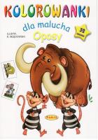 Kolorowanki dla maluchów - Oposy. Autor: Ernest Błędowski. SmakLiter.pl Okładka książki Kolorowanki dla maluchów - Oposy