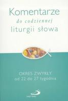 Okładka książki Komentarze...Okres zwykły od 22 do 27 tygodnia