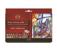Kredki Polycolor 24 kolory. Wydawca: Koh-I-Noor. SmakLiter.pl Opakowanie Kredki Polycolor 24 kolory