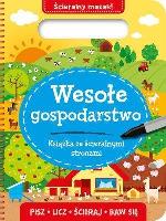 Okładka książki Książka ze ścieralnymi stronami. Wesołe gospodar.