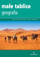 Małe tablice Geografia 2017. Autor: Opracowanie zbiorowe. SmakLiter.pl Okładka książki Małe tablice Geografia 2017