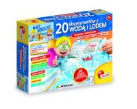 Mały Geniusz 20 eksperymentów z wodą i lodem. Wydawca: Lisciani. SmakLiter.pl Opakowanie Mały Geniusz 20 eksperymentów z wodą i lodem