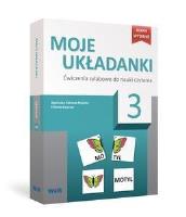 Moje układanki 3. Ćwiczenia sylabowe do nauki czytania. Autor: Agnieszka Fabisiak-Majcher, Elżbieta Ławczys. SmakLiter.pl Okładka książki Moje układanki 3. Ćwiczenia sylabowe do nauki czytania