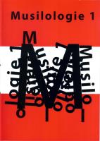 Okładka książki Musilologie 1