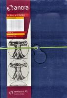 Opakowanie Notes A5 Kratka Renesans Granatowy ANTRA