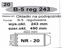 Okładka książki Okładka na podr B5 regulowana nr 20 (50szt) NARNIA