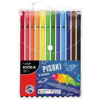 Pisaki w etui 12 kolorów Kidea. Wydawca: Derform. SmakLiter.pl Opakowanie Pisaki w etui 12 kolorów Kidea