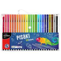 Pisaki w etui 24 kolorów Kidea. Wydawca: Derform. SmakLiter.pl Opakowanie Pisaki w etui 24 kolorów Kidea
