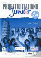Progetto Italiano Junior 1A 7 Zeszyt ćwiczeń. Autor: T. Marin. SmakLiter.pl Okładka książki Progetto Italiano Junior 1A 7 Zeszyt ćwiczeń