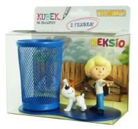 Przybornik biurkowy 2 figurki Chłopiec i Reksio. Autor: .. SmakLiter.pl Okładka książki Przybornik biurkowy 2 figurki Chłopiec i Reksio