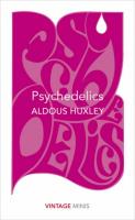 Psychedelics. Autor: Aldous Huxley. SmakLiter.pl Okładka książki Psychedelics