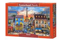 Puzzle Streets of Paris 500. Autor: Castor. SmakLiter.pl Okładka książki Puzzle Streets of Paris 500