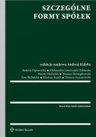 Okładka książki Szczególne formy spółek