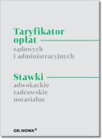 Taryfikator opłat sądowych i administracyjnych. Autor: Anna Prus. SmakLiter.pl Okładka książki Taryfikator opłat sądowych i administracyjnych