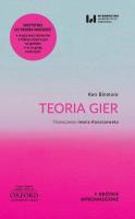 Teoria gier. Autor: Binmore Ken. SmakLiter.pl Okładka książki Teoria gier