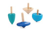 Zestaw 4 mini bączków. Wydawca: Plan toys. SmakLiter.pl Opakowanie Zestaw 4 mini bączków