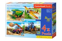4x1 Puzzle 8-12-15-20 Agricultural Machines. Wydawca: Castorland. SmakLiter.pl Opakowanie 4x1 Puzzle 8-12-15-20 Agricultural Machines