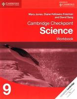 Cambridge Checkpoint Science 9 Workbook. Autor: Jones Mary, Fellowes-Freeman Diane. SmakLiter.pl Okładka książki Cambridge Checkpoint Science 9 Workbook