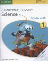 Okładka książki Cambridge Primary Science Activity Book 1